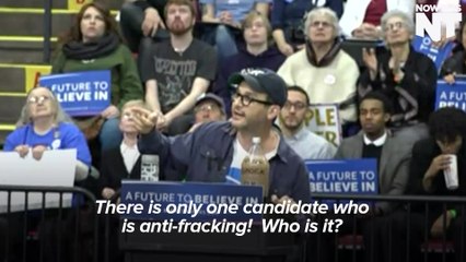 'Fracktivist' Josh Fox Slams Clinton At Bernie Sanders Rally