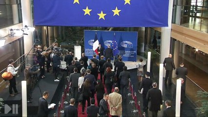 Manuel Valls au Parlement Européen - Strasbourg
