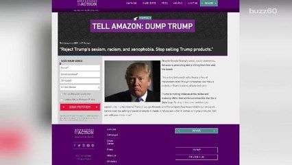 Customers Tell Amazon to "Dump Trump"