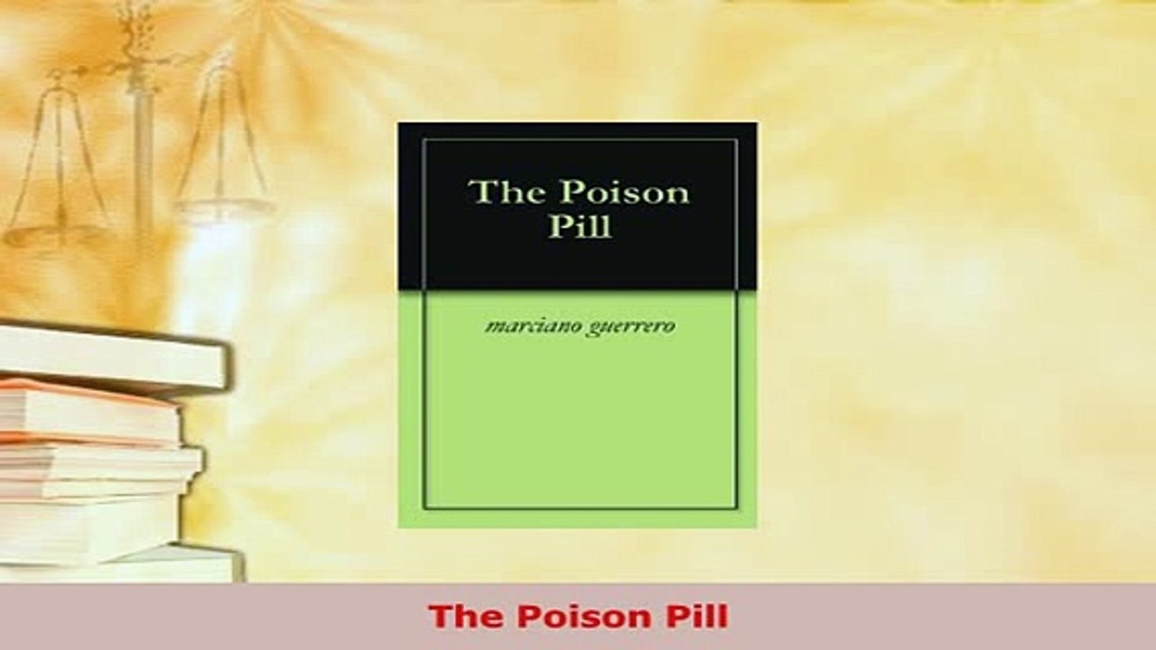 PDF  The Poison Pill Read Full Ebook