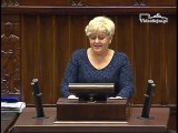 Poseł Małgorzata Pępek - Wystąpienie z dnia 12 kwietnia 2016 roku.