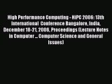 Download High Performance Computing - HiPC 2006: 13th International  Conference Bangalore India