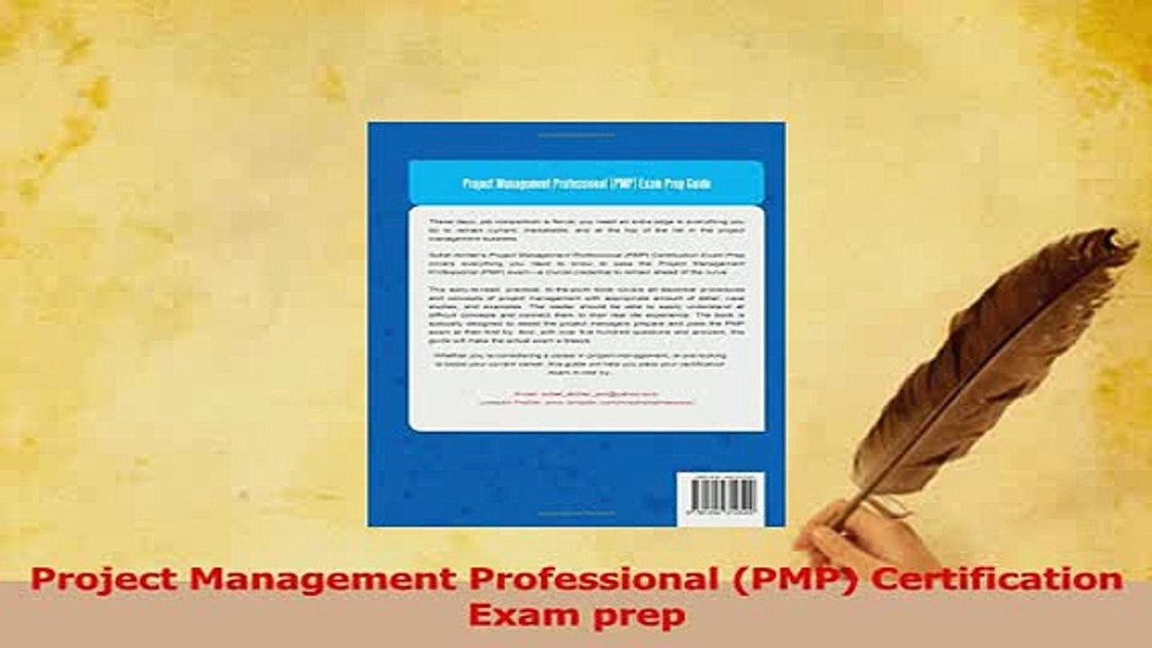 Read  Project Management Professional PMP Certification Exam prep Ebook Free