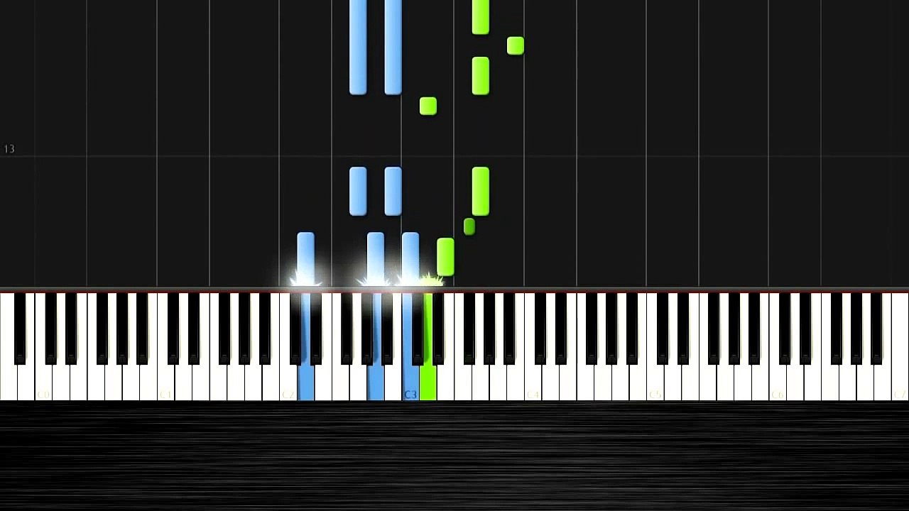 The Addams Family Theme - Piano Tutorial (Easy) by PlutaX - Synthesia