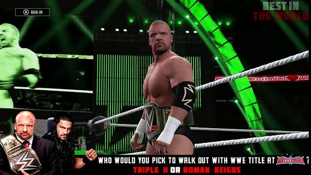 W.W.Entertainment 2K16 Wrestle maniaa 32 - Triple H vs Roman Reigns WWE World Heavyweight Championship Match!