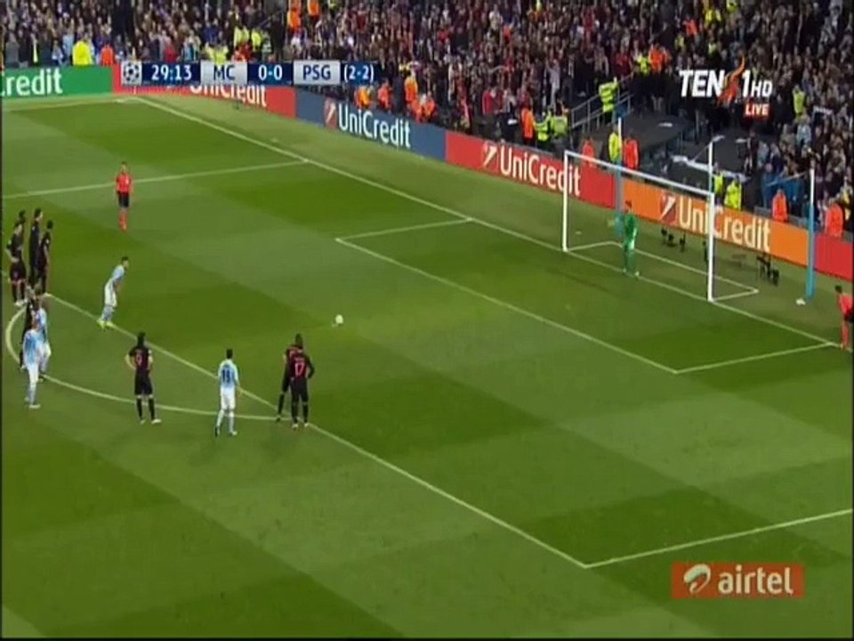 Sergio Agüero Shocking Penalty Miss HD - Manchester City v. Paris Saint-Germain - 12.04.2016 HD