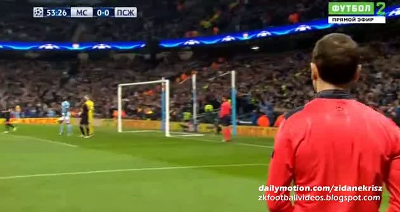 Lucas Moura Disallowed Goal - Manchester City 0 - 0 PSG 12.04.2016