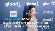 Lea Michele Gets New Tattoo in Honor of Late Boyfriend Cory Monteith