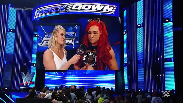 Emma interrupts Becky Lynch s interview SmackDown, April 7, 2016