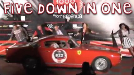 Car Takes Out Five People In One Go!