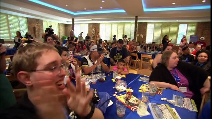 John Cena and fellow WWE Superstars brighten spirits at the Make a Wish pizza party