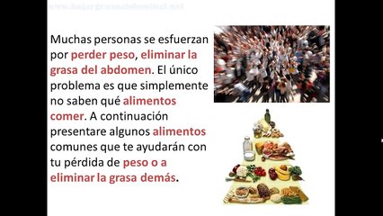 COMO ELIMINAR LA GRASA DEL ABDOMEN - 9 PODEROSOS ALIMENTOS