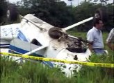 Avioneta se estrelló, afortunadamente pilotos salieron ilesos