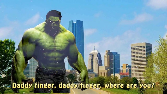 Finger Family Hulk Vs Red Hulk Cartoons | Finger Family Nursery Rhymes Superhero song for children
