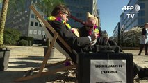 NGOs stage Brussels 'beach' protest against tax havens