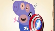 Peppa pig Geo rge broadcast Captain America persona character - Peppa Pig carácter personaje George emisión Capitán América
