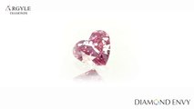 0.37 Carat Heart Shape Natural Fancy Intense Argyle Pink Diamond