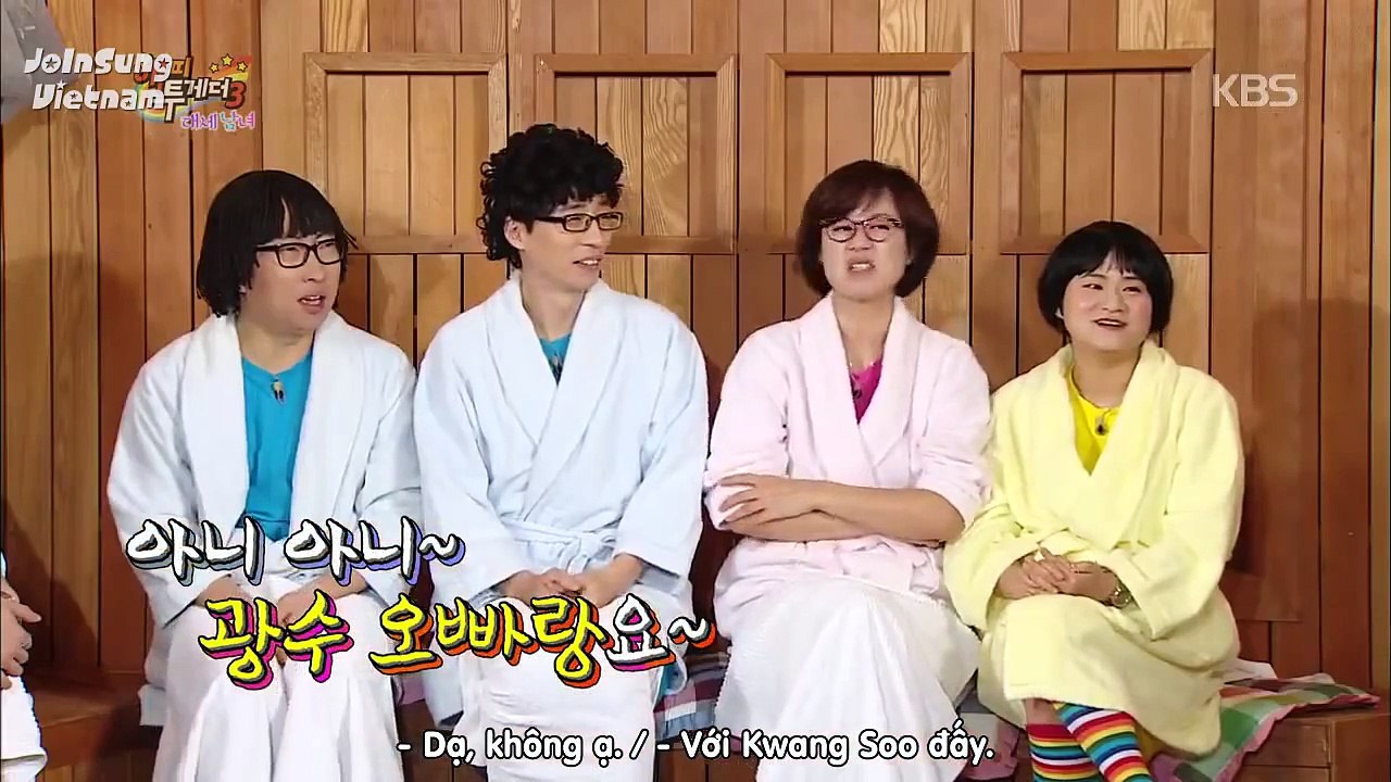[Vietsub & Engsub] Jo In Sung watched Lee Kwang Soo & Lee Sung Kyungs kiss scene