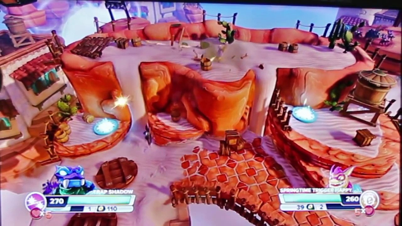 Trap Shadow & Springtime Trigger Happy Battle Mode (Skylanders Swap Force Wave 4 @ NY Toy Fair 2014)