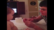 Baby Amazed By Magic Trick