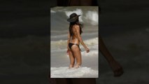 Victoria's Secret's Izabel Goulart sizzles on the beach in Brazil
