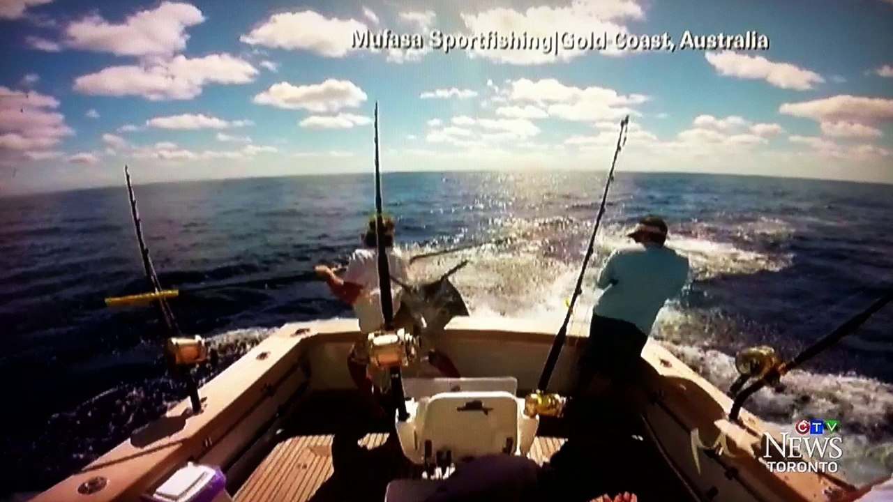 Fisherman almost gets killed!