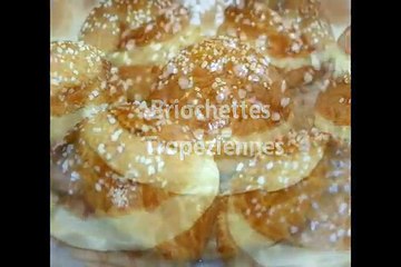 Briochettes Tropéziennes-Recette facile de brioche-Tarte tropezienne