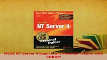 Download  MCSE NT Server 4 Exam Cram Personal Trainer with CDROM Free Books