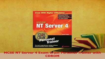 Download  MCSE NT Server 4 Exam Cram Personal Trainer with CDROM Free Books