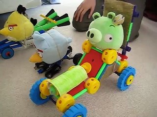 Angry Birds Go Plush Indoor Race!!!