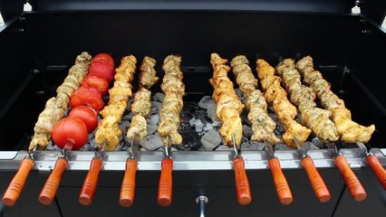 Charcoal grill and rotisserie - Kabobeque.com