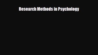 Read ‪Research Methods in Psychology‬ Ebook Free