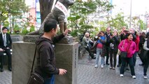 The story of Hachiko the famous Akita dog - and a look at the Shibuya Scramble
