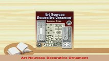 PDF  Art Nouveau Decorative Ornament PDF Online