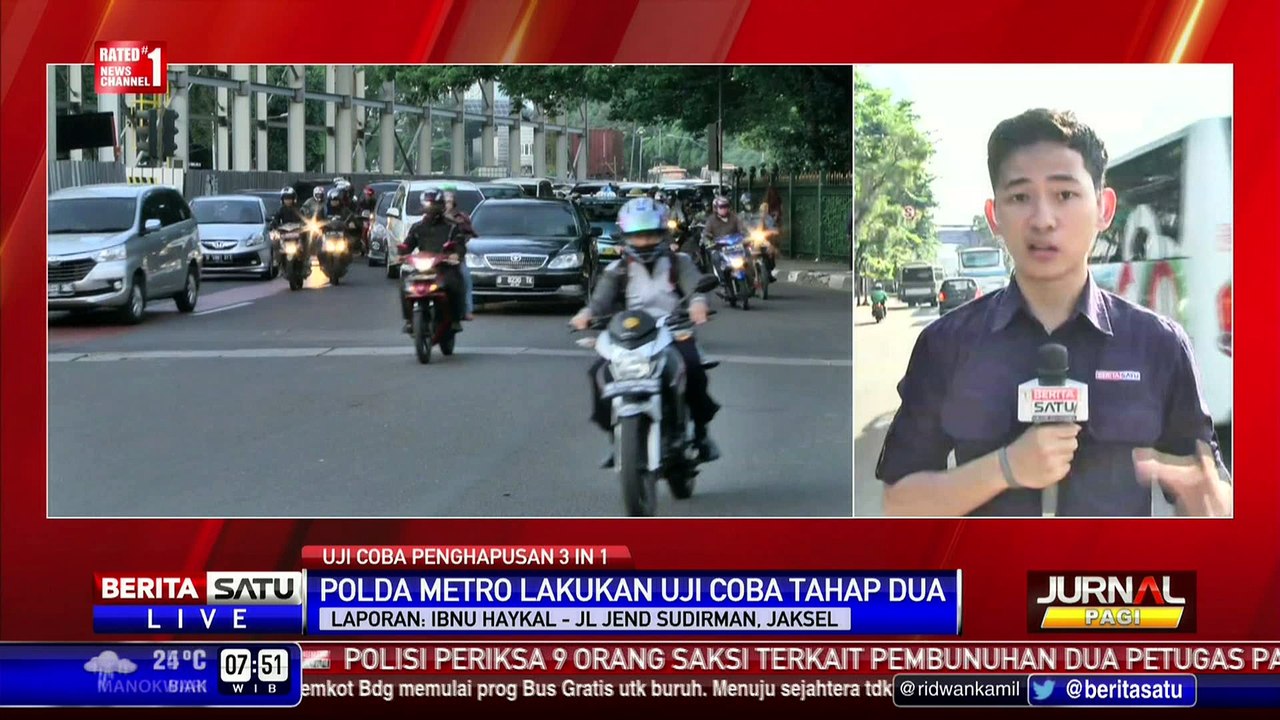 Polda Metro Jaya Uji Coba Hapus 3 In 1 Tahap Kedua