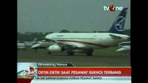 Indonesia s channel TVOne broadcasts footage showing a Russian Sukhoi aircraft taking