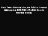 [Read book] Glass Towns: Industry Labor and Political Economy in Appalachia 1890-1930s (Working