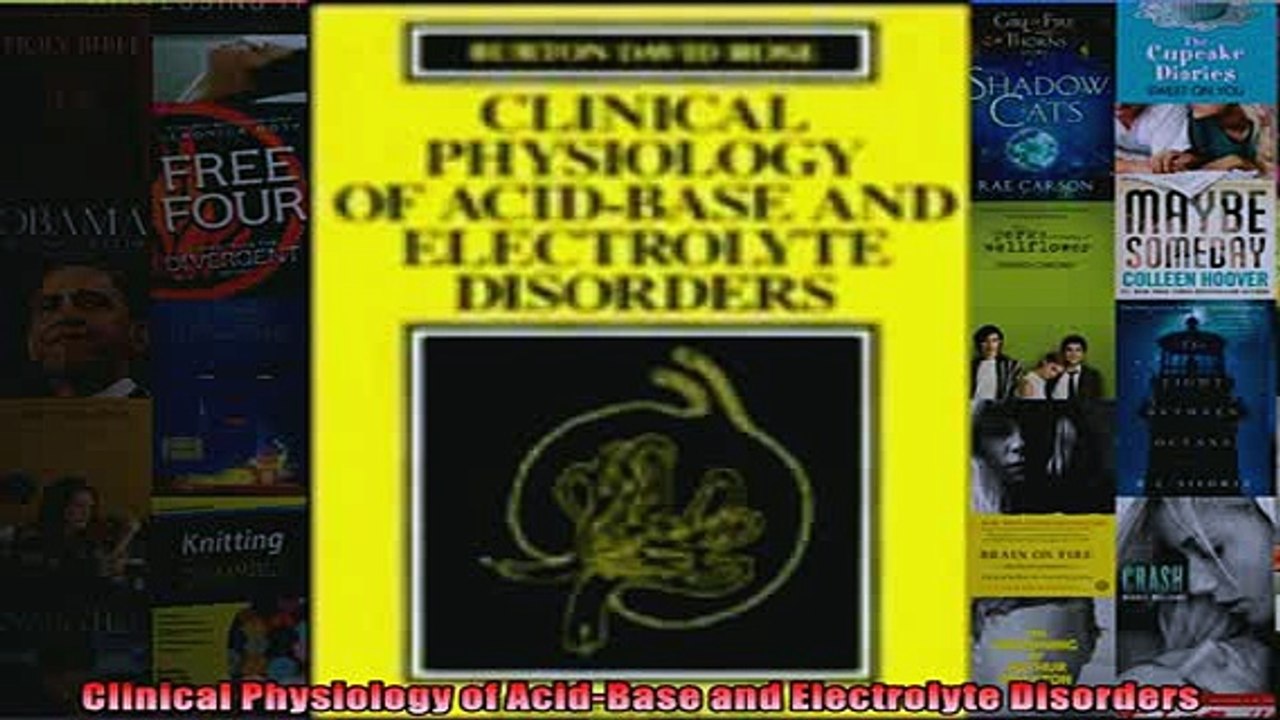 FREE PDF  Clinical Physiology of AcidBase and Electrolyte Disorders  DOWNLOAD ONLINE