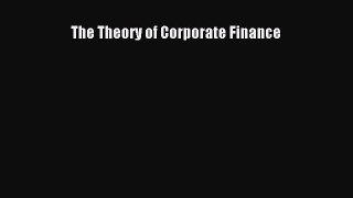 [Read book] The Theory of Corporate Finance [PDF] Full Ebook