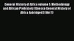 [PDF] General History of Africa volume 1: Methodology and African Prehistory (Unesco General