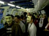 May 10th - Scientology Protests - Anon Takes over the Tube