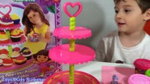 Dora The Explorer Playdough Cupcakes Plastelina Crayola Play Doh for Kids