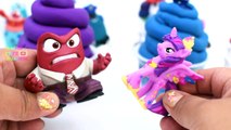 INSIDE OUT Play Doh Ice cream Cups Surprises Disney Toys Frozen My little pony