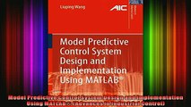 Read  Model Predictive Control System Design and Implementation Using MATLAB Advances in  Full EBook