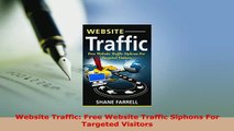 PDF  Website Traffic Free Website Traffic Siphons For Targeted Visitors Download Online