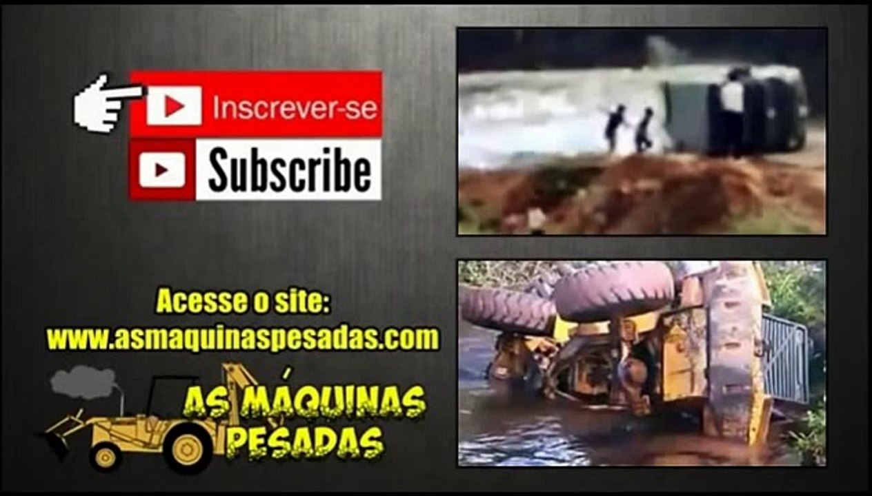heavy equipment accidents caught on tape, excavator loading fail, excavator accident videos - YouTube