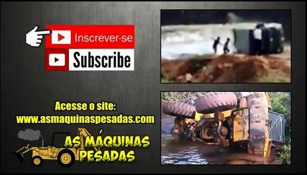 heavy equipment accidents caught on tape, excavator loading fail, excavator accident videos - YouTube