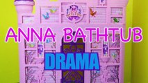 Frozen Anna Barbie Bathtub by DisneyCarToys with Mike the Merman and a Play Doh Ice Cube