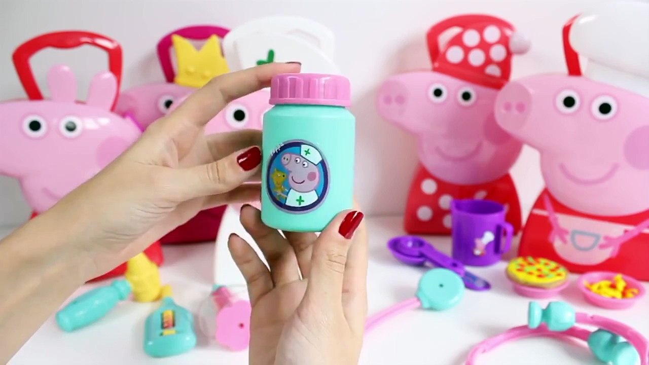 Peppa Pig Chef Peppa Pig Doctor's Case Peppa Nurse Peppa Pig Hair Style Juguetes de Peppa Pig Part 5