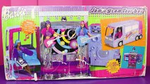 BARBIE RV CAMPER with Frozen Elsa, Disney Princess Anna & Barbie Rockers Toys